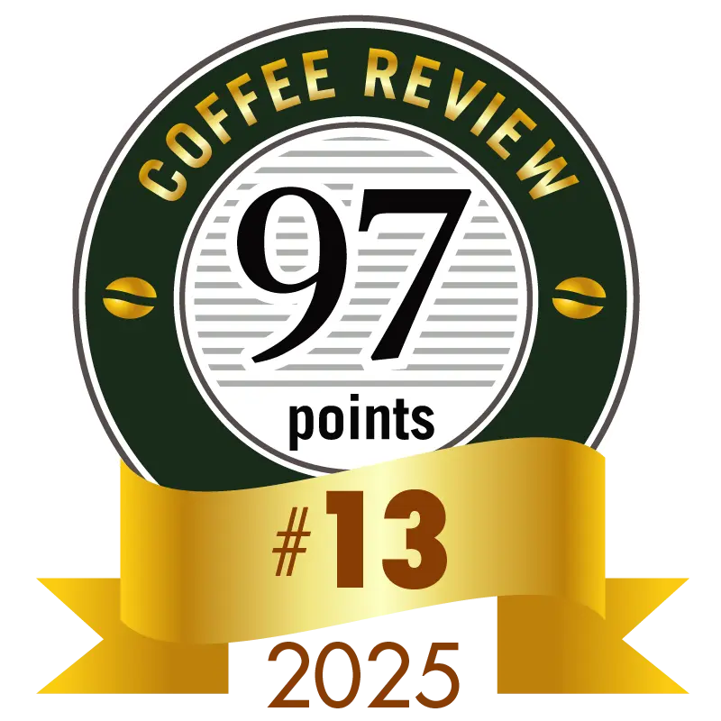 Coffee Review 2025 年度世界第 13 名、97 分